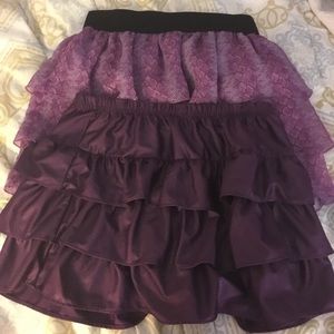 Purple Skirt Set